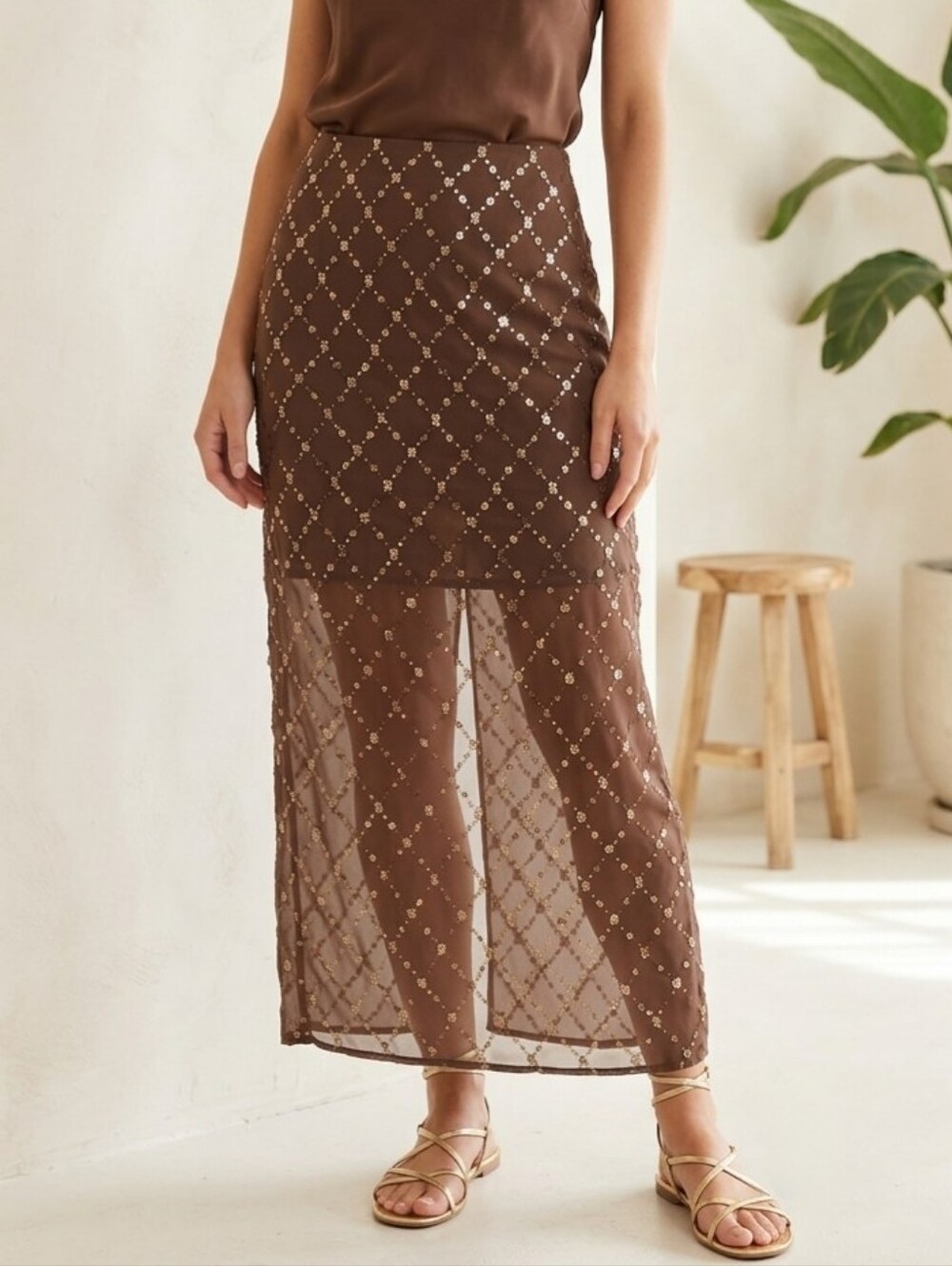411. NWT - Scotch & Soda Sequin Tube Maxi Skirt